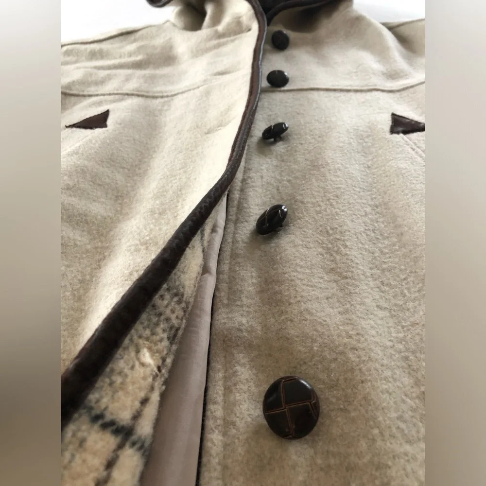 Club manteau m’en off white cream coat. - Picture 5 of 13